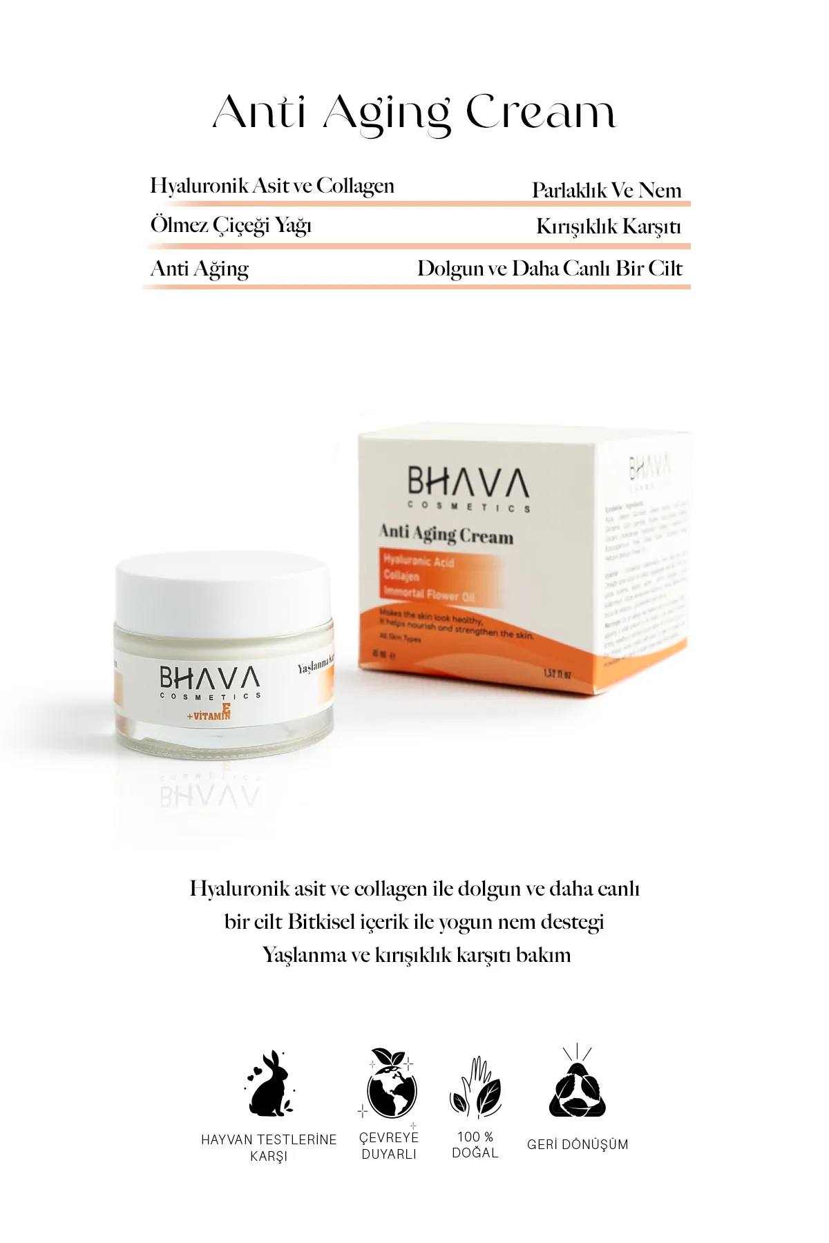 Anti-Aging, Anti-Wrinkle, Anti-aging Cream Containing Collagen and Hyaluronic Acid