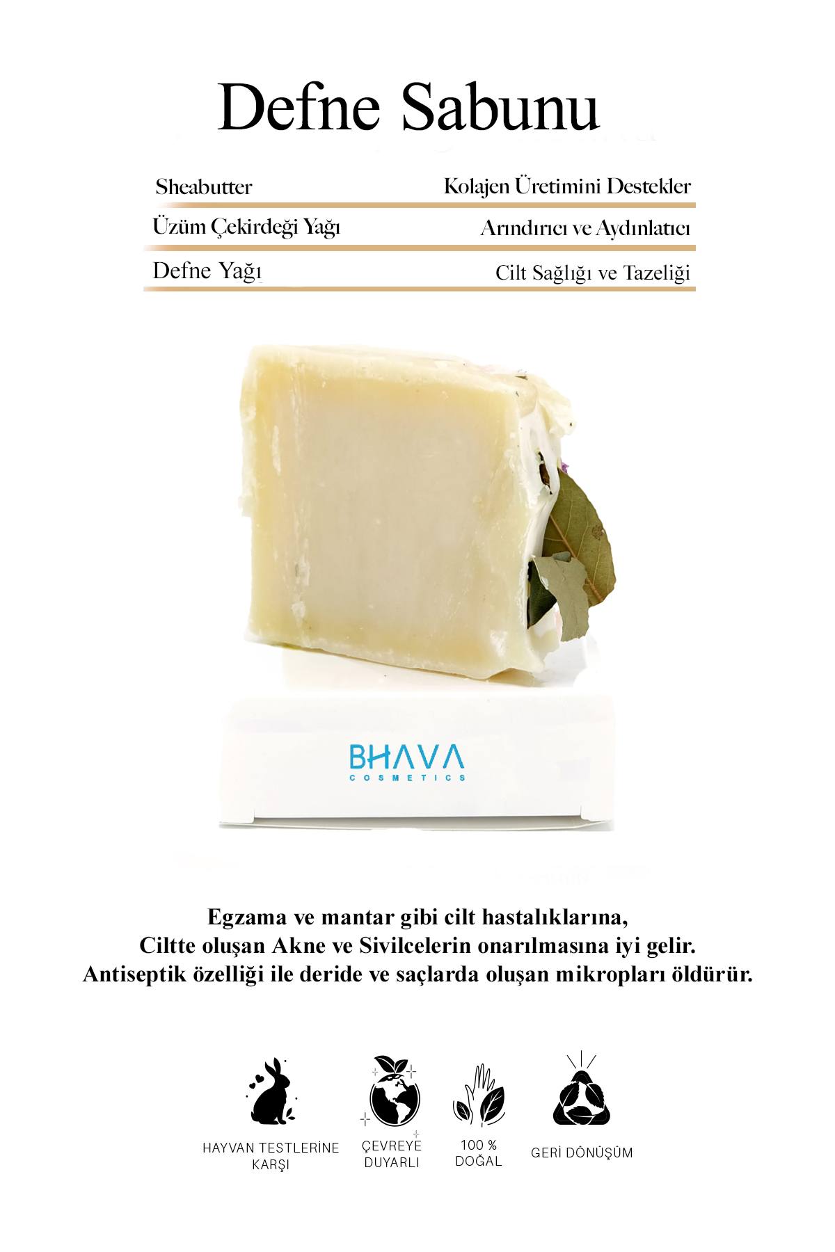 Bhava Cosmetics LAUREA SOAP – 120 gr