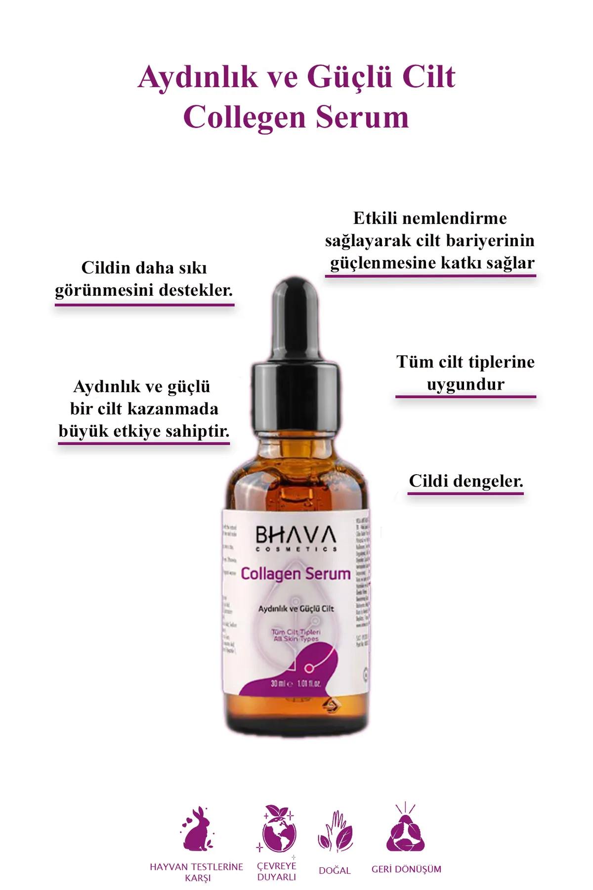 Aydınlık ve Güçlü Cilt İçin Collagen Serum