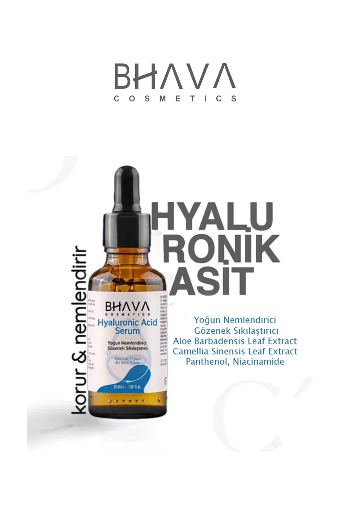 Hyaluronik Asit Ve Kolajen Yogun Nemlendirici Ve Cilt Dolgunlaştırıcı Serum