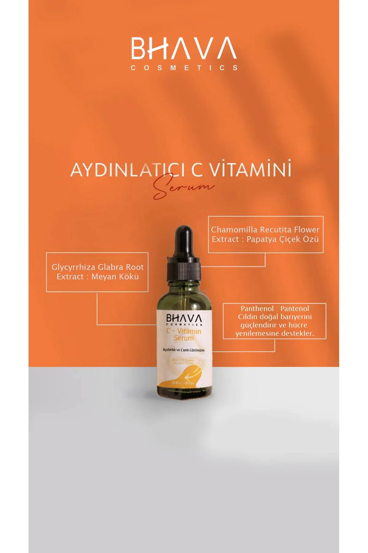 Renk Tonu Eşitleyici Aydınlatıcı Yoğun Nemlendirici C Vitamini Serum 30 ml